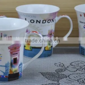 11OZ Love Forever Design Full Decal Print Coffee Cups, Shiny Surface Porcelain Mug, KL5004-11022 thumbnail-2