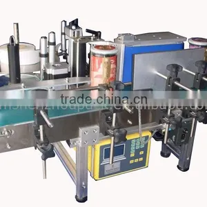 Semi-auto Wrap Around Adhesive Sticker Labeling Machine for Round Bottle Container Quality Choice thumbnail-3