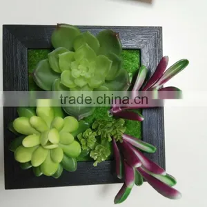 HOT Virbrat 3D Artificial Succulents Wall Garden Docoration Plant for Factory Wholesale thumbnail-2