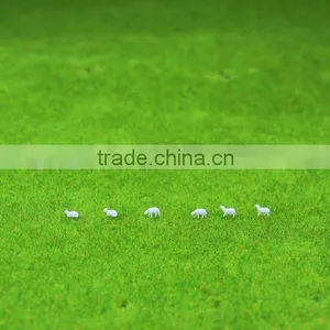 Building Model Materials, Scale Sheep for N Scale , 1/150 Scale Farm Model Sheep ,white Sheep thumbnail-1