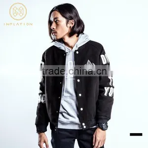 Custom Fitted Baseball Varsity Jacket Wholesale thumbnail-1