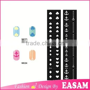 2016 Nail Polish Hollow Nail Art Design Stencil for DIY Nail Sticker thumbnail-1