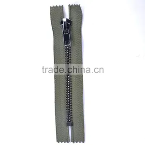 NO. 8 METAL ZIPPER BLACK GOLD CLOSE END thumbnail-1