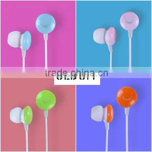 ULDUM Cheap Stereo Smile In-ear Headphone With Mic for Mobile Phone Mp3 Mp4 thumbnail-2