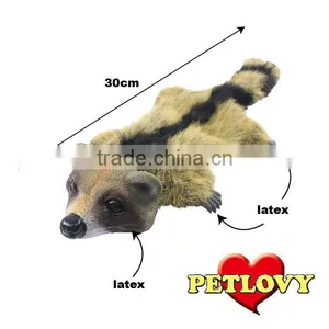 WOO! EMULATION RACCOON PLUSH & LATEX DOG TOY thumbnail-2