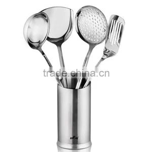 Stainless Steel Kitchen Utensil Long Handle Slotted Pancake Silicon Spatula Shovel thumbnail-4