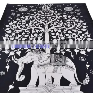 100% Cotton Mandala Bed Cover Psychedelic Tapestry Hippy Throw Indian Wall Hanging Bohemian Tapestry Wholesale Jaipur thumbnail-1