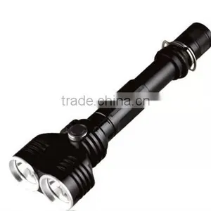 2*C- REET6 1200lm Rechargable Portable Tatical Black/Silver Led Torch Flashlight thumbnail-6