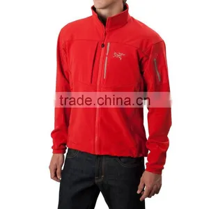 Mens Color Contrasted Good Designed Printed 3 Layers Bonded Waterproof Softshell Jacket thumbnail-4