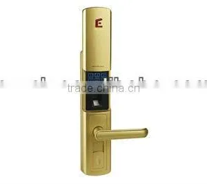 Newest More Efficient Golden Password + Fingerprint + Mechanical Key Door Lock With Optical Fingerprint Acquisition Module thumbnail-1