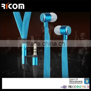 Hot Sell HIFI Stereo Shoelace Earphone Design With 3.5DC and With Microphone--EO3031B thumbnail-1