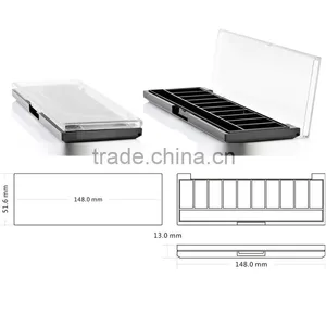 Rectangular Transparent Window With 10 Color Eyeshadow Empty Case thumbnail-3