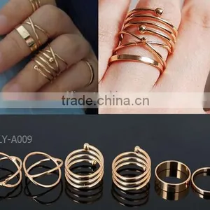 Hot Selling in Stock Alloy Cheap Love Bohemian Rings thumbnail-4
