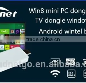 2015 Latest Cloudnetgo Intel Quad Core Z3735Fwindows Mini pc Dongle TV Dongle Windows8.1 Android 4.4 Compute Stick 2G+32Gwifi thumbnail-1