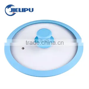 Tempered Glass Lid for Cookware Silicone Pan Lid thumbnail-1