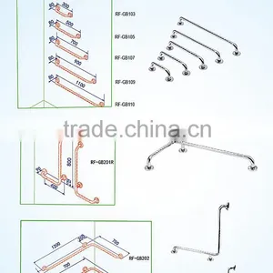 ISO&SAMPLE Accepted,304 Stainless Steel Wall Mounted Grab Bar for Bathroom/toilet thumbnail-6