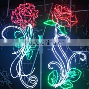 Romantic Decorative Rose Street Lighting Pole thumbnail-1