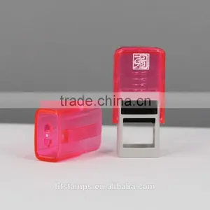 New Epress Lovely Transparent Colors Self-inking Promotional Mini Plastic Stamper thumbnail-2