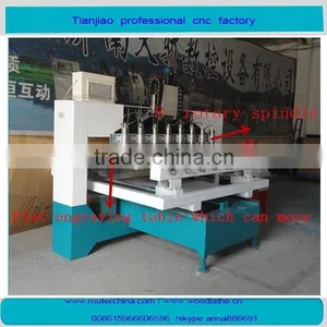 China 4 Axis Rotary Cnc Wood Router Machine /cnc Engraver Machine thumbnail-2