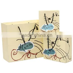Cat And Rat Meaw Meaw Kraft Paper Bag thumbnail-1