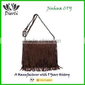 Tassel Fringe Handmade Leather Purse thumbnail-1