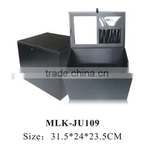 Black Special Leather Storage Basket Box thumbnail-1