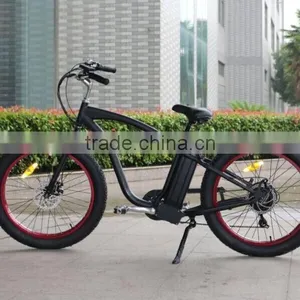 26'' 4.0 Tire Electric Fat Bike With 500w Brushless Motor (HP-E015) thumbnail-1