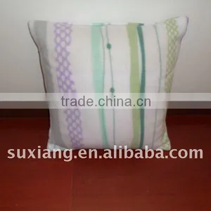 Stock Double Sides Brushed Fleece Cushion Pillow Cover thumbnail-1