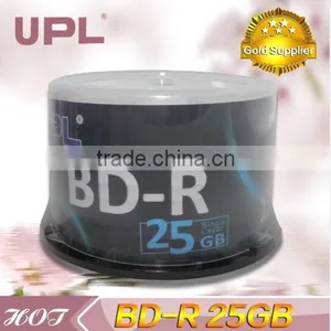 Blu-ray Disc/Blu-ray Disk/Blue-ray Disc/BD-R/BDR/Made in Taiwan/full Face White Inkjet Printable/50pcs thumbnail-1