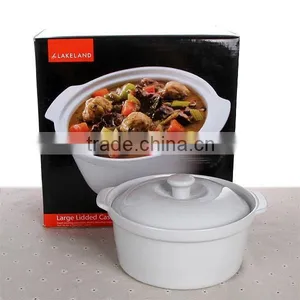Pure White Ceramic Soup Pot High-capacity Nest Soup thumbnail-2
