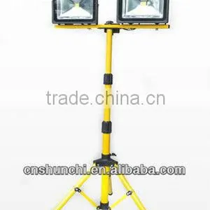 2013 New 100W High Power Two Heads LED Flood Light With Stand thumbnail-1