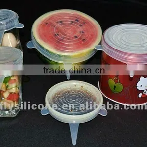 Keep Food Fresh Silicone Sealing Lids Set for Bowl, Cup, Glass Food Container thumbnail-1