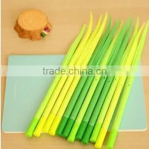 Generic Poo-leaf Forest Green Grass-blade Ballpoint Silicon Grass Pen Black Ink thumbnail-2
