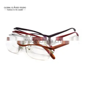Extremely Light Red /Purple /Orange Wholesale Fashion Unisex Optical Eyeglasses Frame Made of Aluminum MOD1141 thumbnail-6