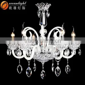 White Elegant Chandelier Candle Chandelier Decorative Indoor Lights OMG88626-6W thumbnail-1
