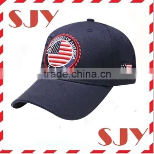 High Quality High Crown 6 Panel American Flag Baseball Cap thumbnail-1