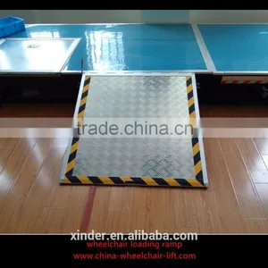 XINDER CE MWR Model Manual Folding Wheelchair Ramp for Disabled and Wheelchairs Used on Low Floor City Bus thumbnail-1