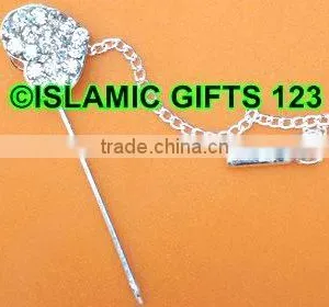 Hijab Pins- Scarf Pins Abaya -Nakab Pins-Islamic Pins-stone Dress Pins thumbnail-4