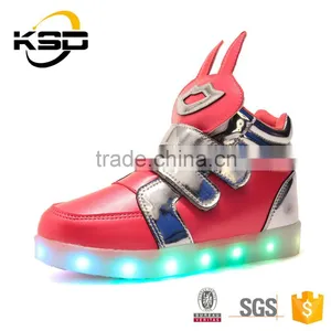 2016 The Newest Fashionable High Neck Kid Shoe LED Light Up Shoe thumbnail-2