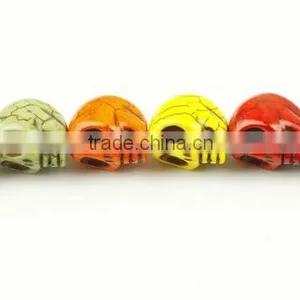 Synthetic Turquoise Skulls Beads thumbnail-1