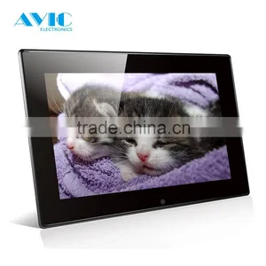 Fashional 11.6 Inch LED WALL Mount DIGITAL PHOTO FRAME Player With Stand Alone Design for Lottery Centers Video Display Poster thumbnail-1