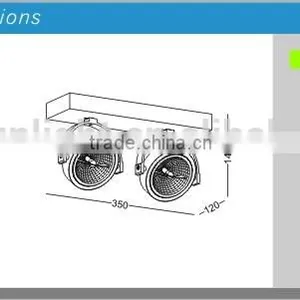 AR111 2x35w Halogen Spot Light for Performance & Stage Lighting thumbnail-2