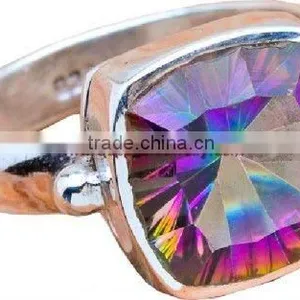 Manufacture 925 Sterling Golden Rutile Ring Supplier Indian Jewellery Silver Jewelry Jaipur Rings thumbnail-1