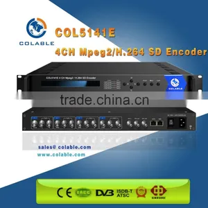 Ultra Low Bit-rate Encoder, 4 Channel Mpeg-2/h.264 sd Encoder,digital Cable tv Encoder COL5141E thumbnail-1