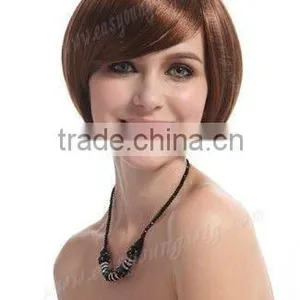 Fashionable Japanese Synthetic Fiber Short Bob Cut Hair Wigs thumbnail-1