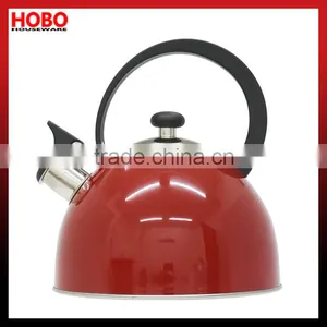 2.5L Stainlesss Steel Red Colour Whistling Kettle Tea Kettle Tea Pot thumbnail-1