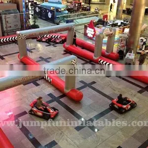 Go Kart Inflatable Air Track Customize Dimension Strong PVC Race Track for Sale thumbnail-1