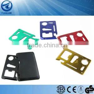 Military Pocket Colourful Credit Card Knife Emergency Camping Survival Kit thumbnail-1