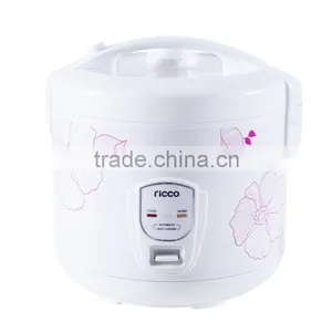 2.2lt Capacity Deluxe Rice Cooker With Elegant Flower Design Outer Body thumbnail-1