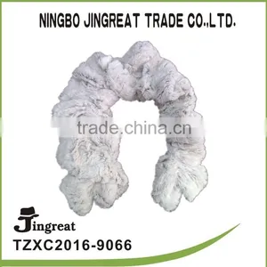New Easy Style Fashion Warm Rabbit Wool Scarf thumbnail-1